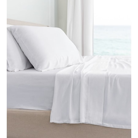 Queen Classic Bamboo Sheet Set in White