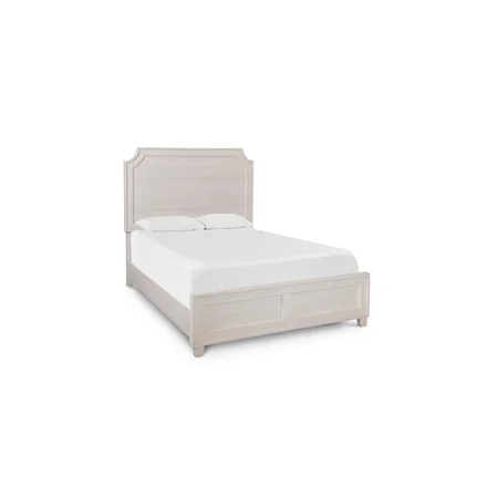 Queen Panel Bed in Shell White