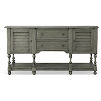 2 Door 2 Drawer Sideboard Finished in Smokey Grey