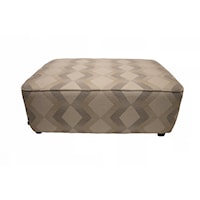 Large Rectangular Ottoman with Casters