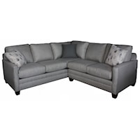 2 Piece Sectional with Thin Track Arms