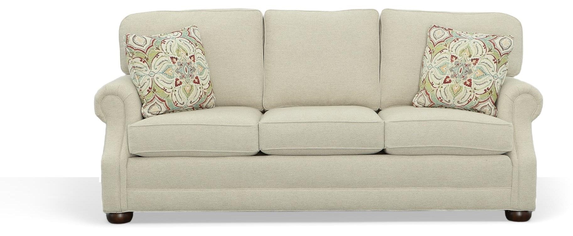 Traditional 3 Cushion Sofa