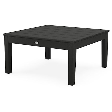 Newport 36" Square Cocktail Table in Black