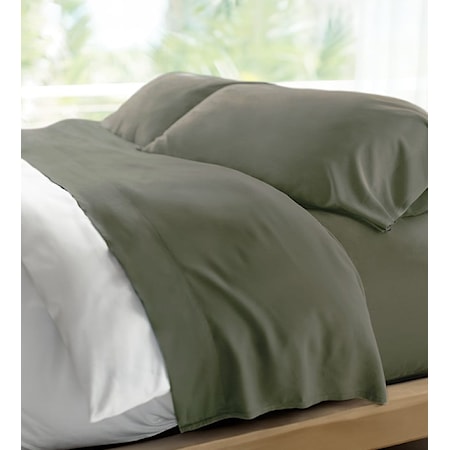 Queen Retreat Bamboo Bed Sheet Set in Oasis