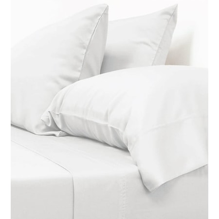 Queen Retreat Bamboo Bed Sheet Set in White