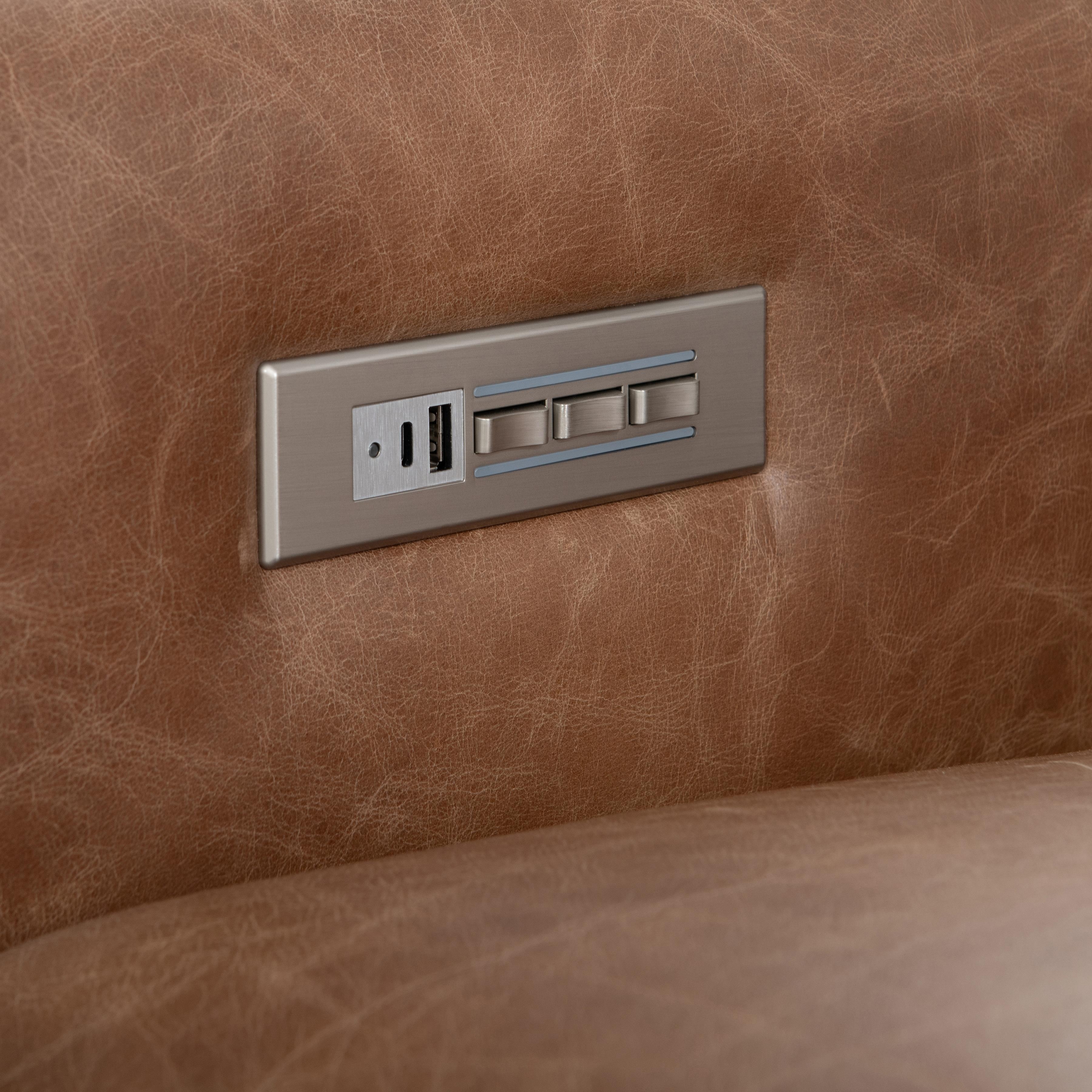 Bernhardt Lioni Contemporary Power Reclining Sofa