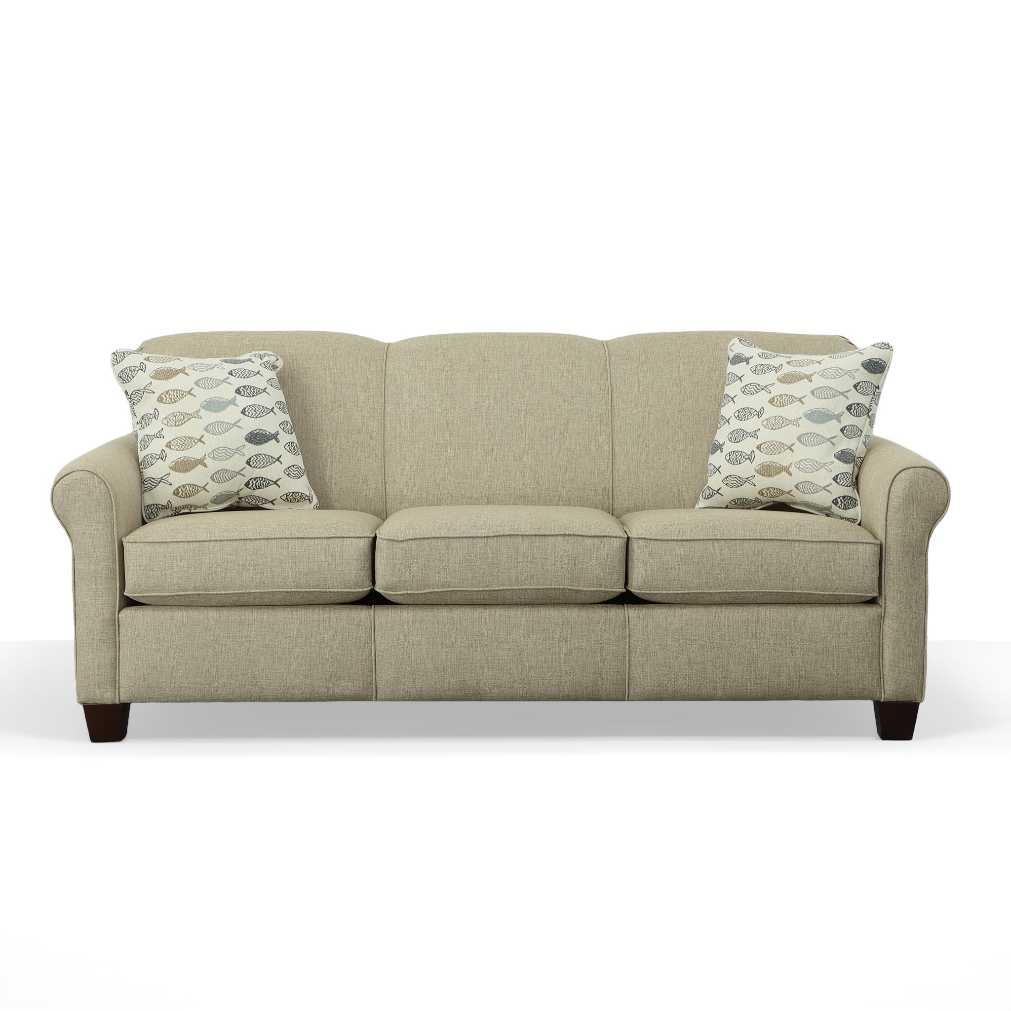 England 4630/LS Series 4639-GRALAC Queen Sleeper Sofa With Visco ...