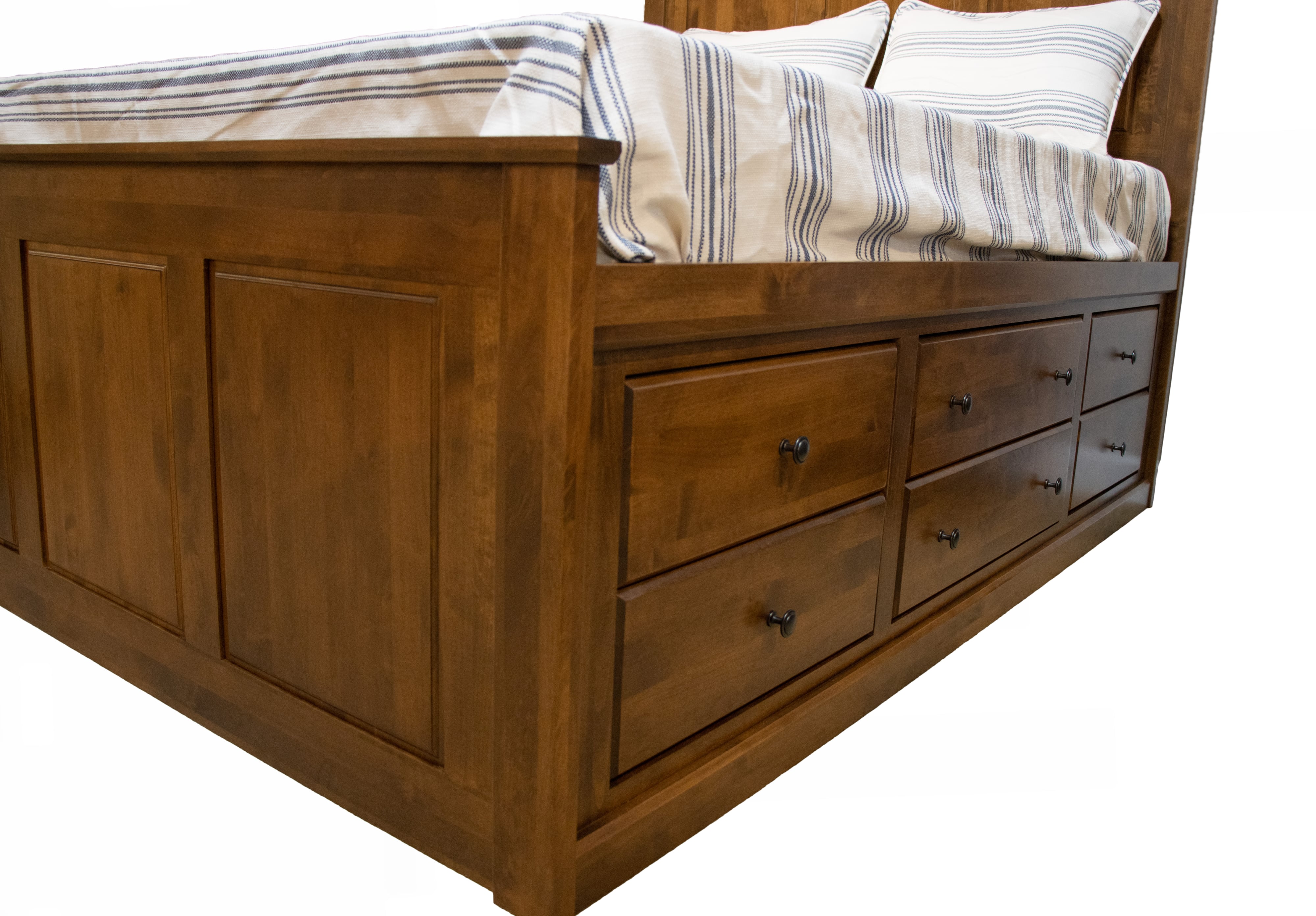 Queen Chest Bed with 9 Drawer Storage