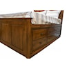 Archbold Furniture Shaker Queen Chest Bed with 9 Drawer Storage