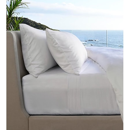 Queen Resort Bamboo Bed Sheets in White