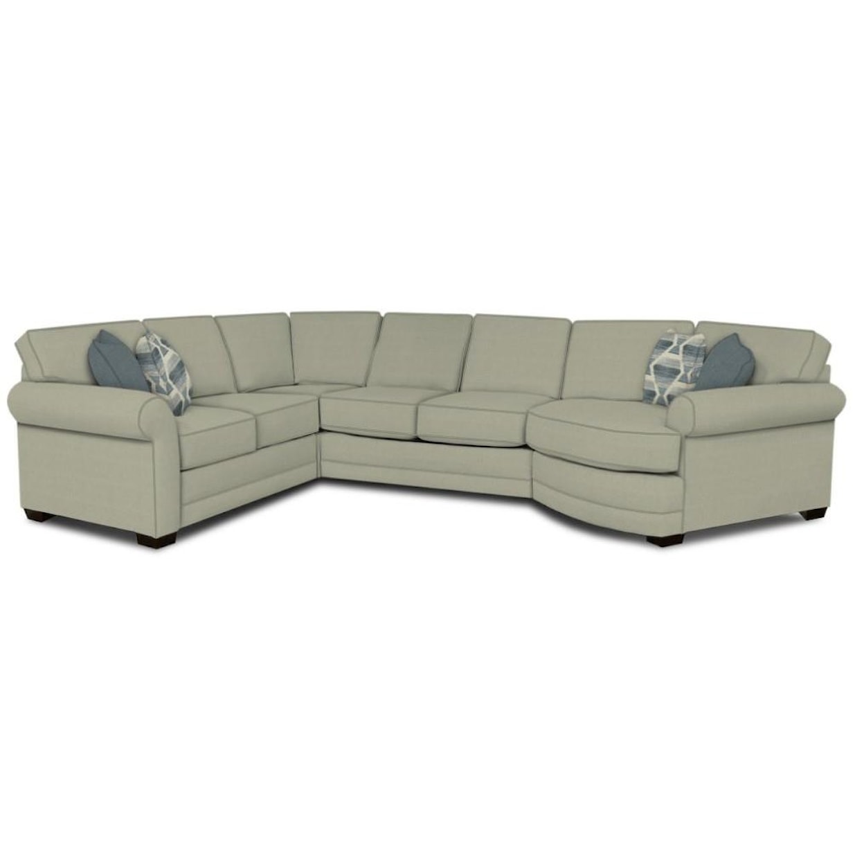 England 5630 Series 5 Seat Sectional Sofa Cuddler