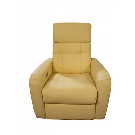 Contemporary Recliner with Power Headrest