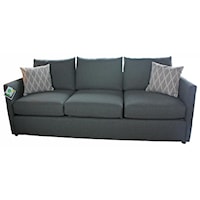 Transitional Sofa with Optional Throw Pillows