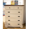 Vaughan Bassett Lancaster County Two-Tone 5 Drawer Chest