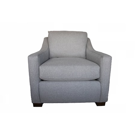 Transitional Slope Arm Chair