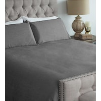 King Linen Duvet Cover Set in Onyx