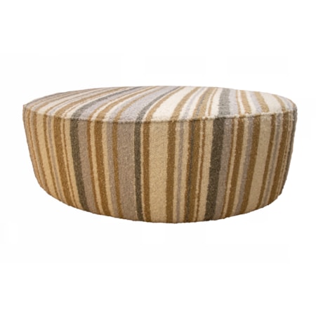 Oval Ottoman with 1&quot; Rotables