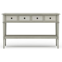 Kensington Hall Narrow Console Table Finished in Whisper