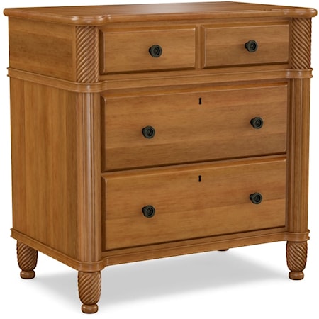 Traditional 4-Drawer Nightstand