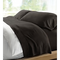 King Retreat Bamboo Bed Sheet Set in Black Sand