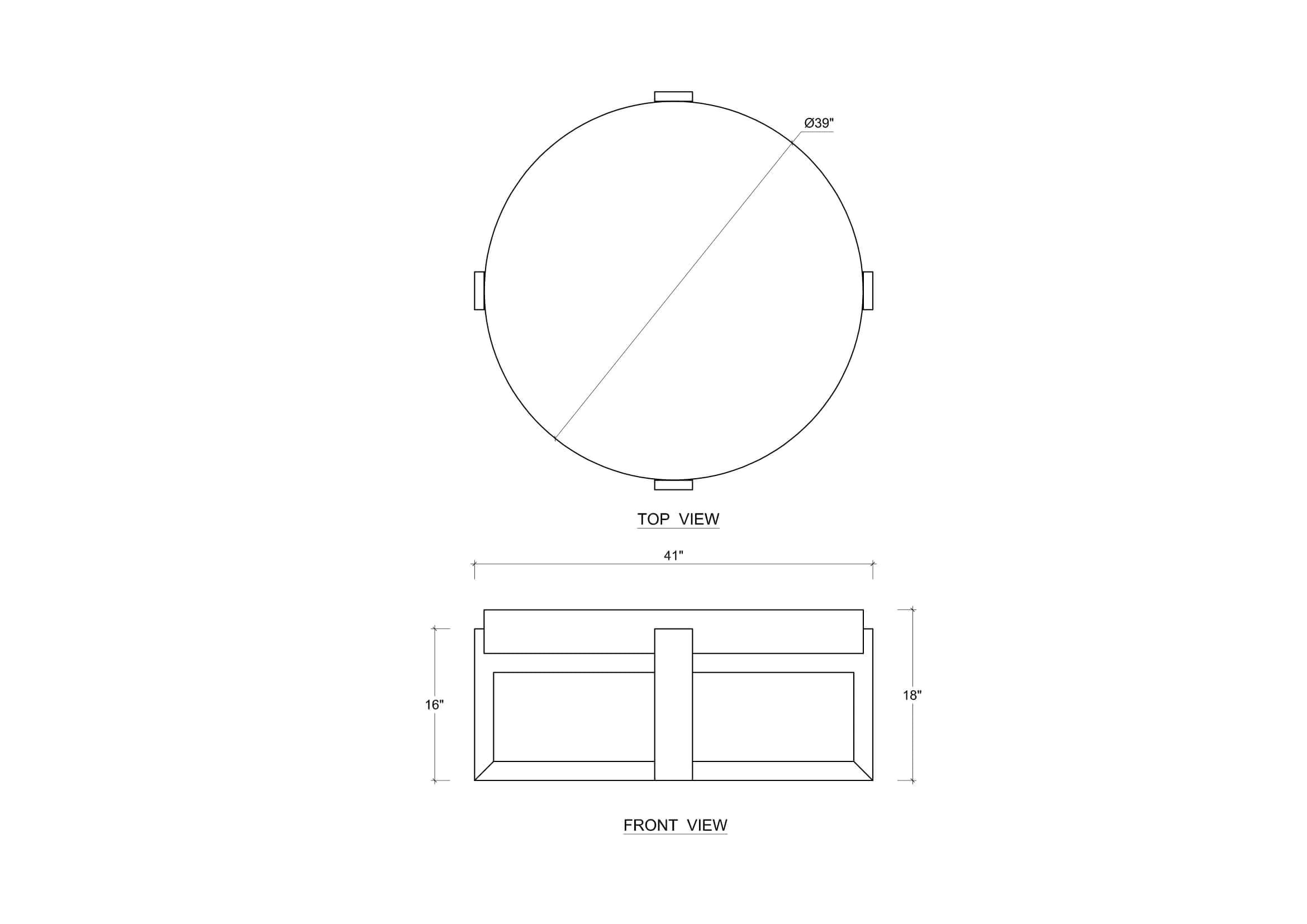 Corte Demi Lune Accent Console
