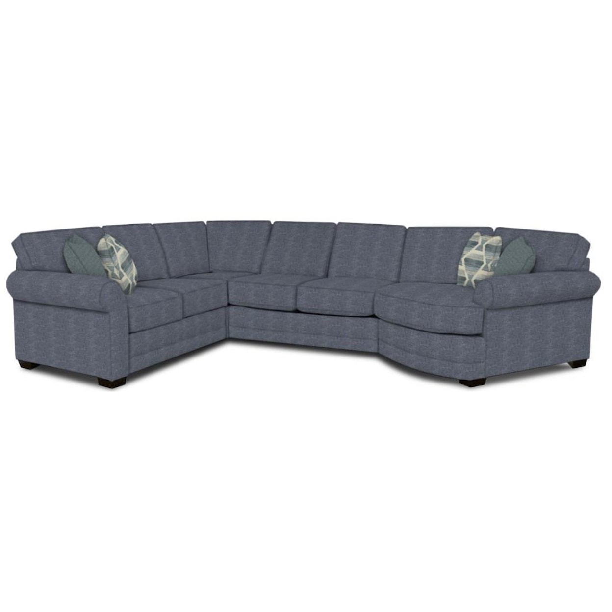 England 5630 Series 5 Seat Sectional Sofa Cuddler