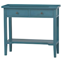 Eton Console Finished in Cyan