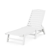Nautical Chaise Lounge in White