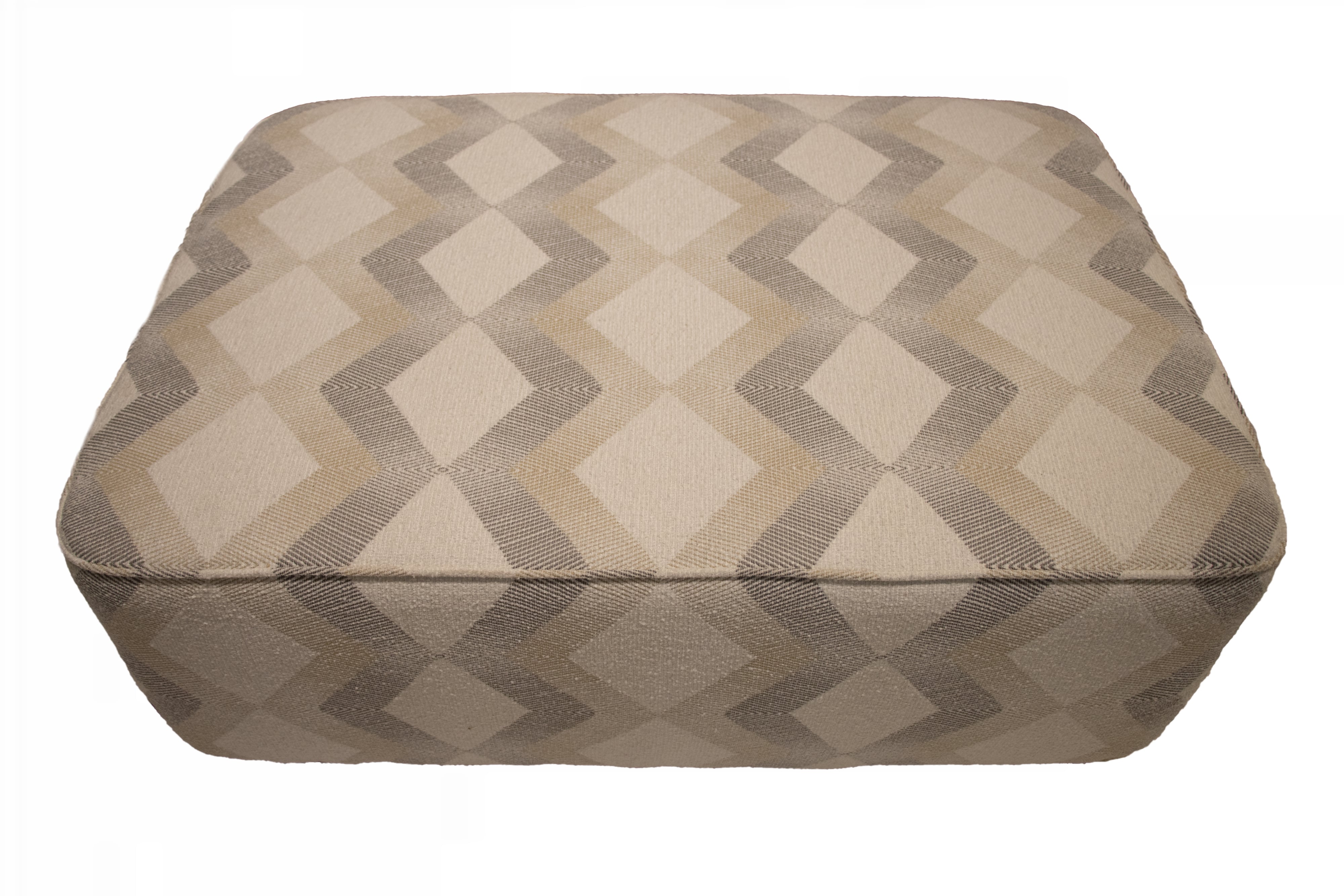 Large Rectangular Ottoman with Casters