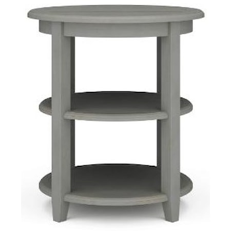 Lune Round End Table