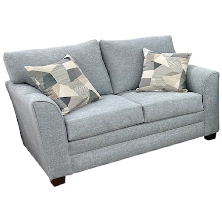 Transitional Upholstered Loveseat