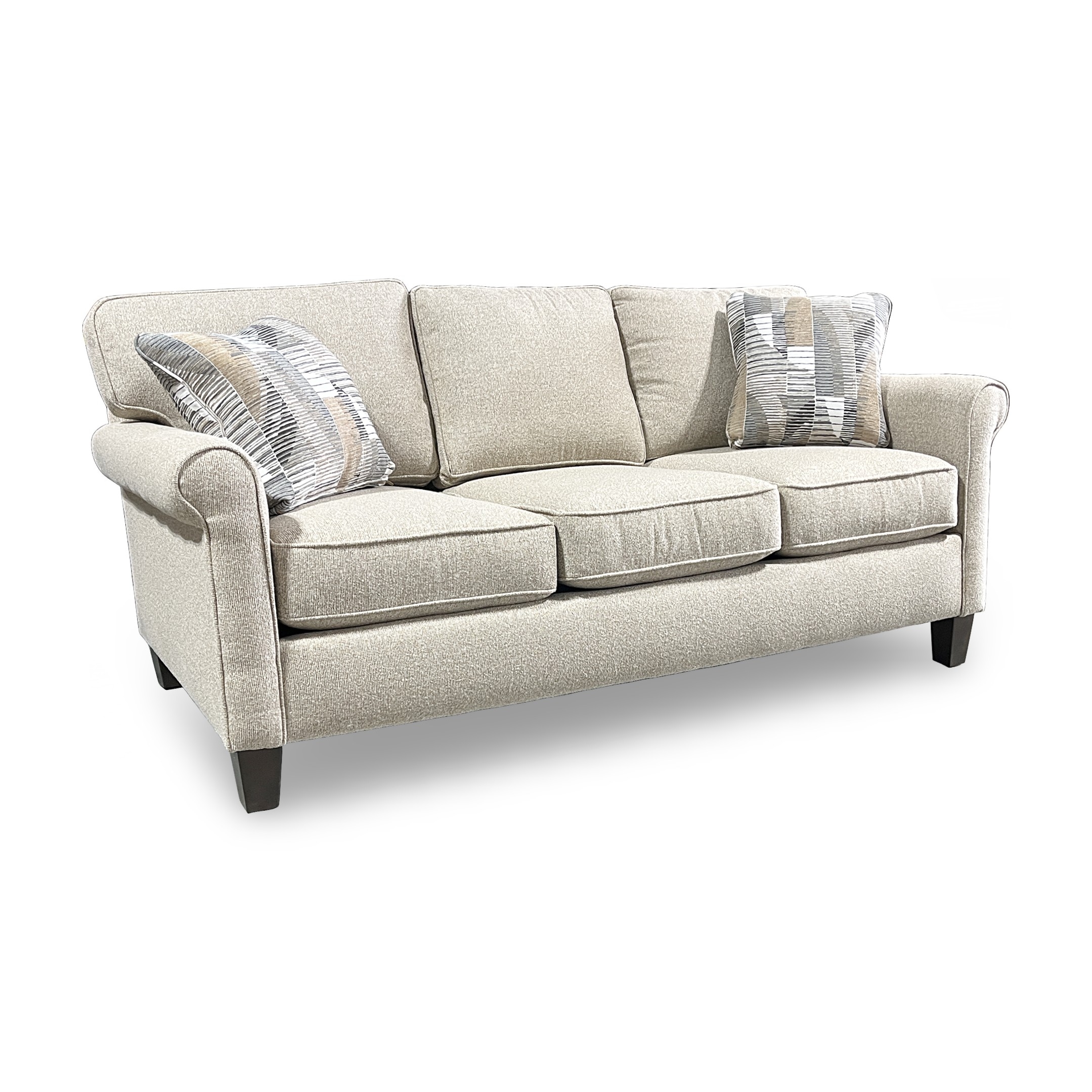 Customizable 3 Seat Sofa with Sock Arms