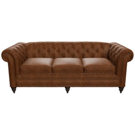 Traditional Chesterfield Leather Sofa