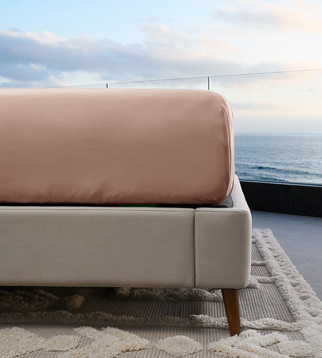 Cariloha Resort Bamboo Bed Sheets Queen Set of Resort Bamboo Sheets in Blush