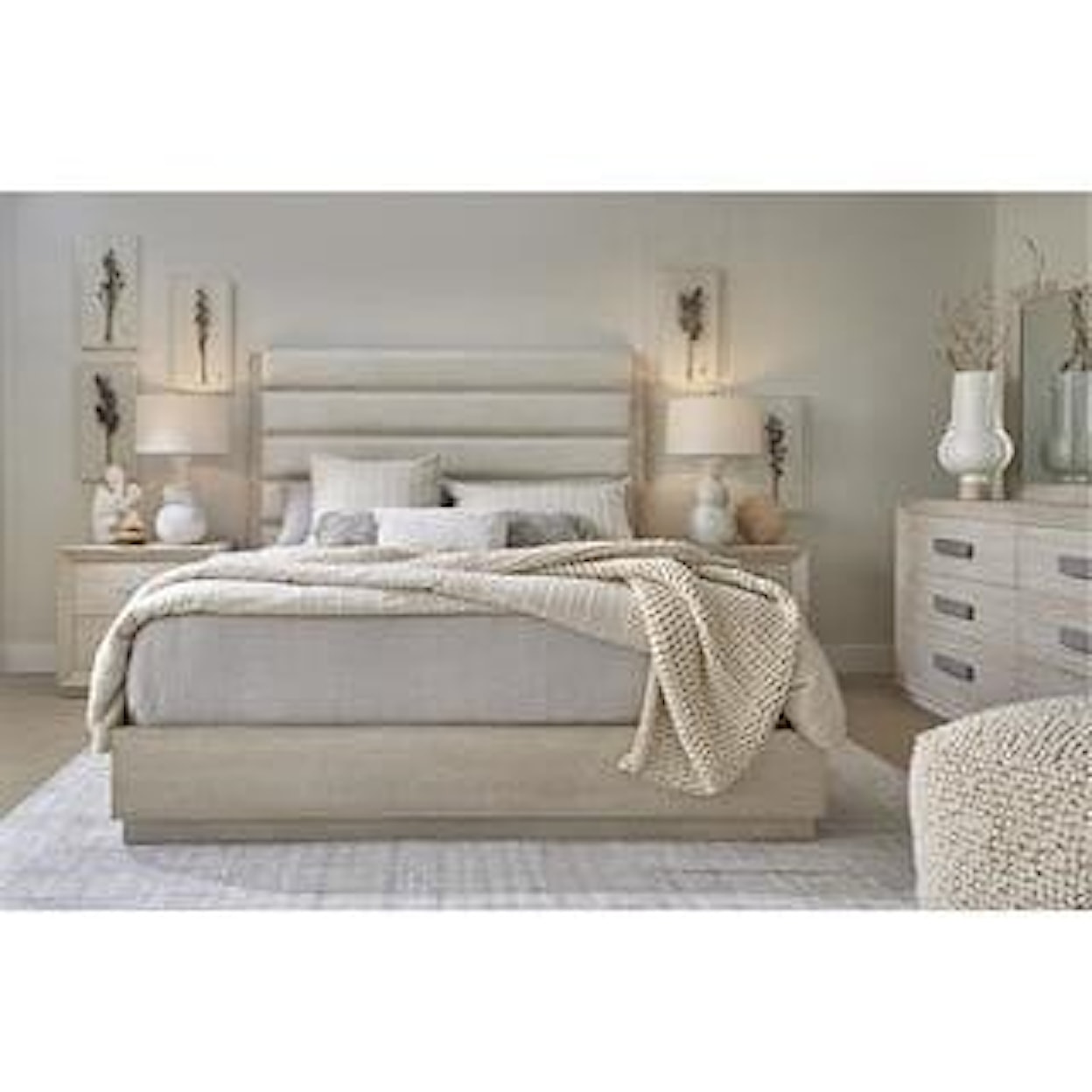 Esprit Decor Home Collection Pacific Collection King Upholstered Bed