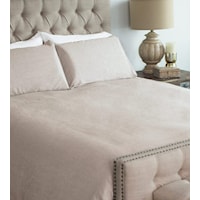 Queen Linen Duvet Cover Set in Oatmeal