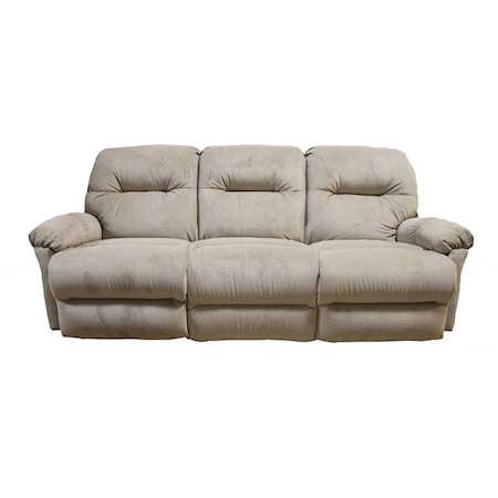 Reclining Sofa with Rolled Arms