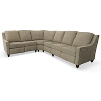 4 Piece - 6 Seat Sectional with 3 Power Recliners and Power Headrests