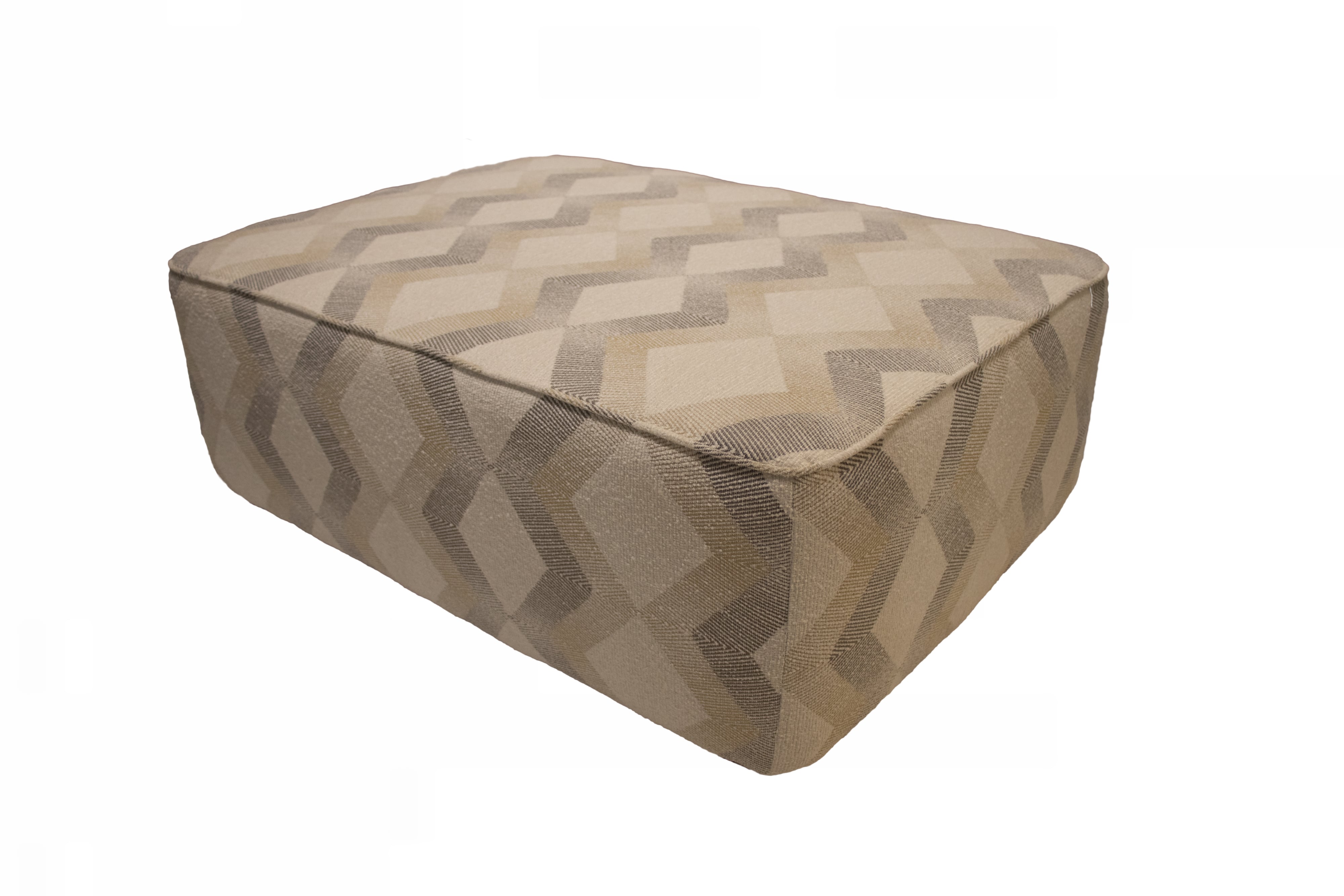 Large Rectangular Ottoman with Casters