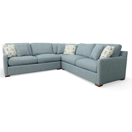 3 Piece Sectional with Track Arms