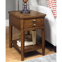Transitional End Table with 1 Drawer