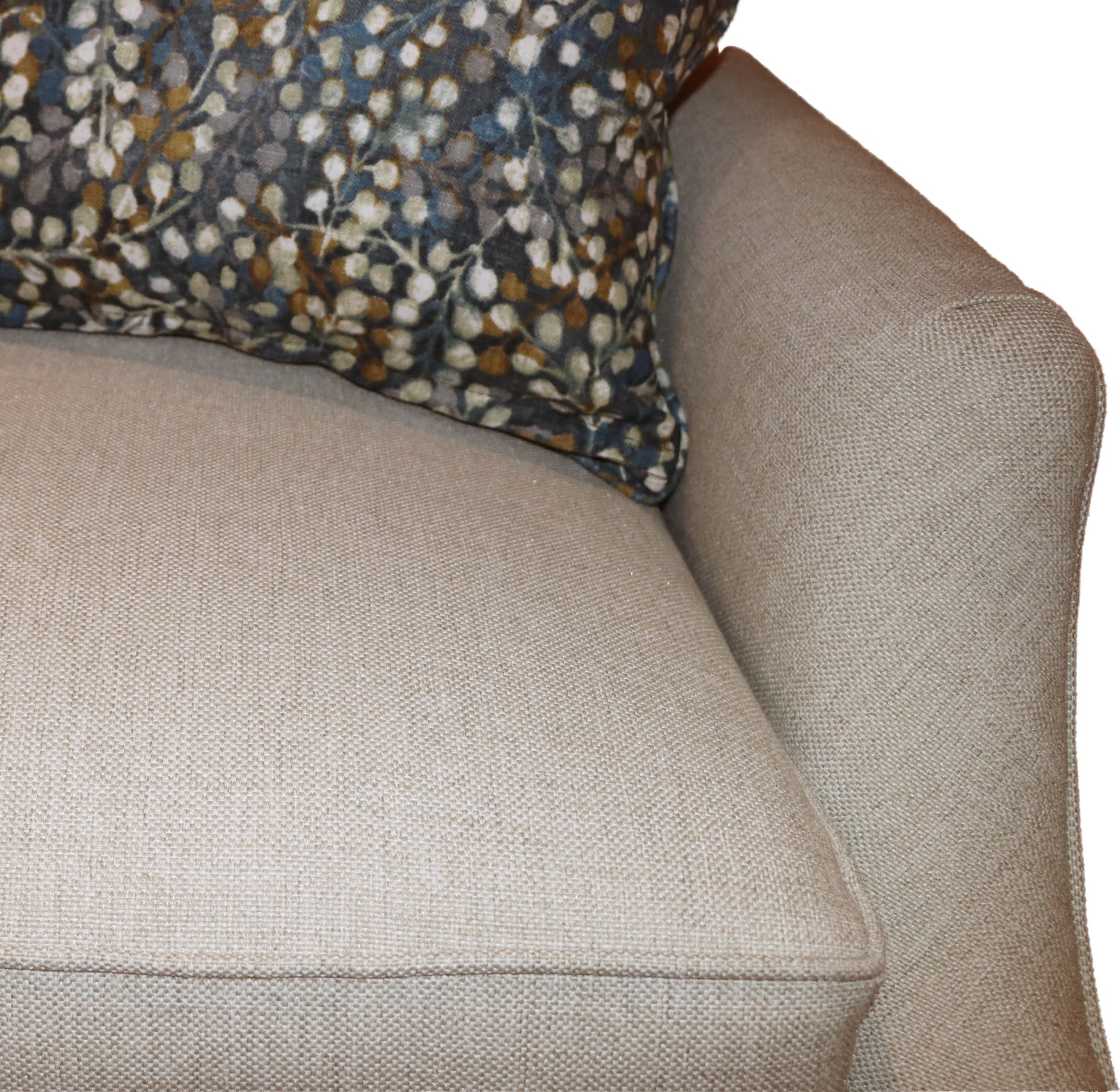 Customizable Sofa with Scoop Arm &amp; Box Backs