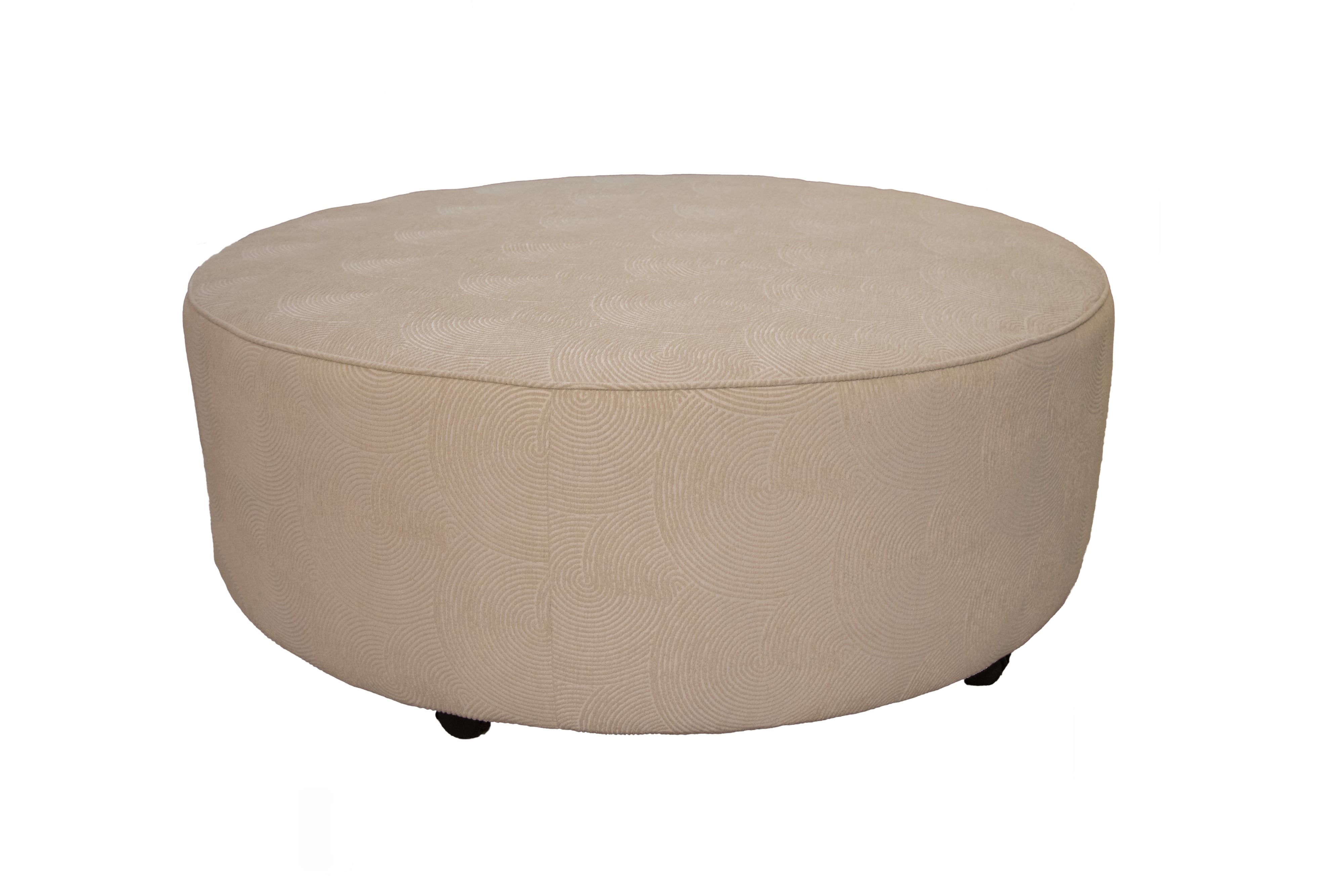 Large Round Ottoman with Casters