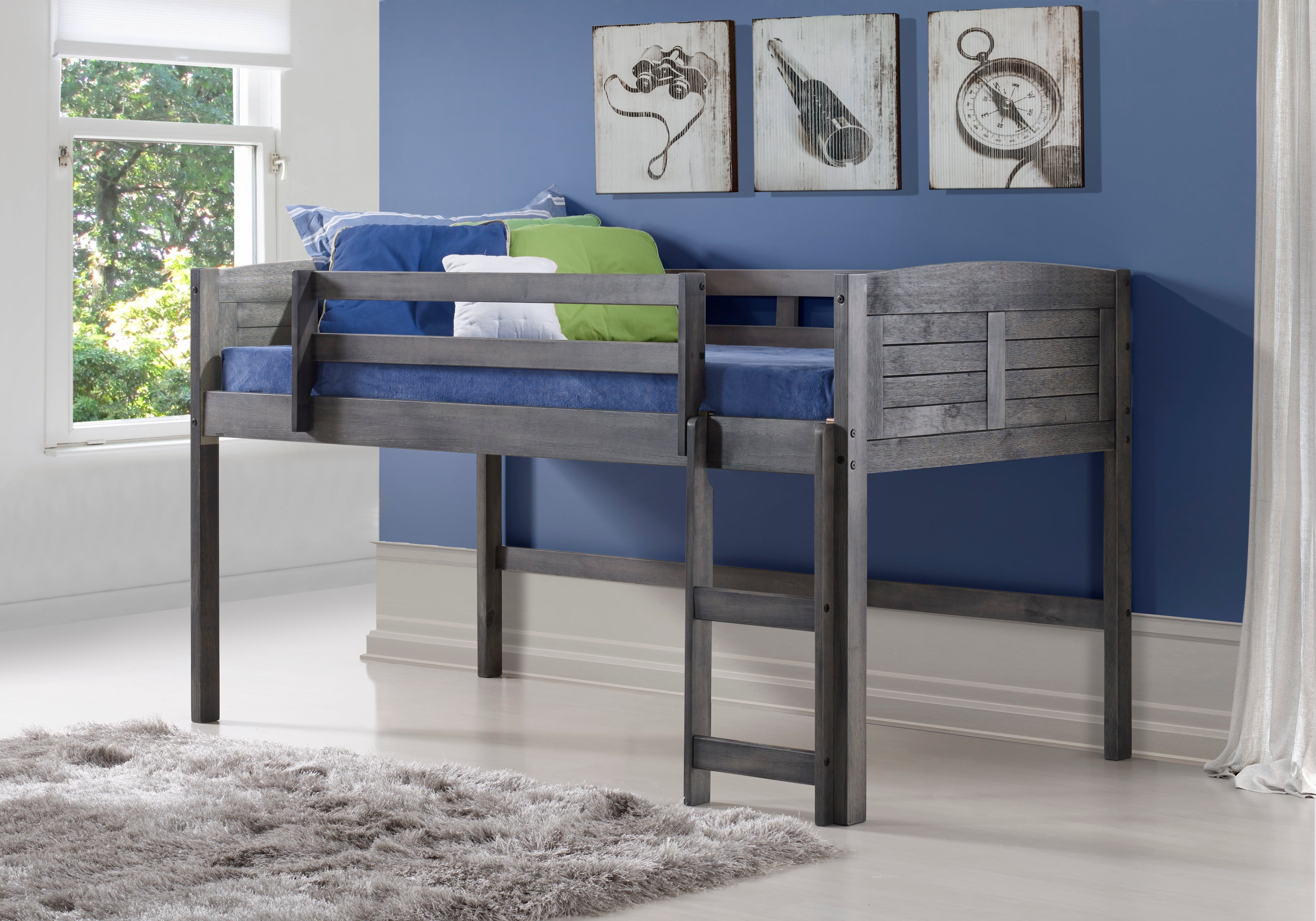 Loft Bedframe with Rails