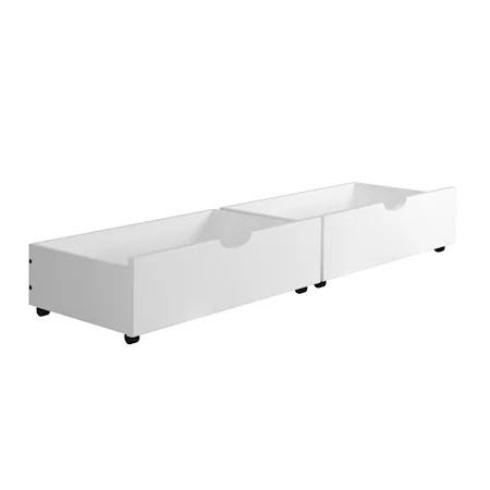 Dual Underbed Drawers White