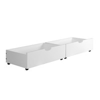 Dual Underbed Drawers White