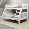 Donco Trading Co 1018 MISSION WHITE TWIN/FULL BUNK | BED