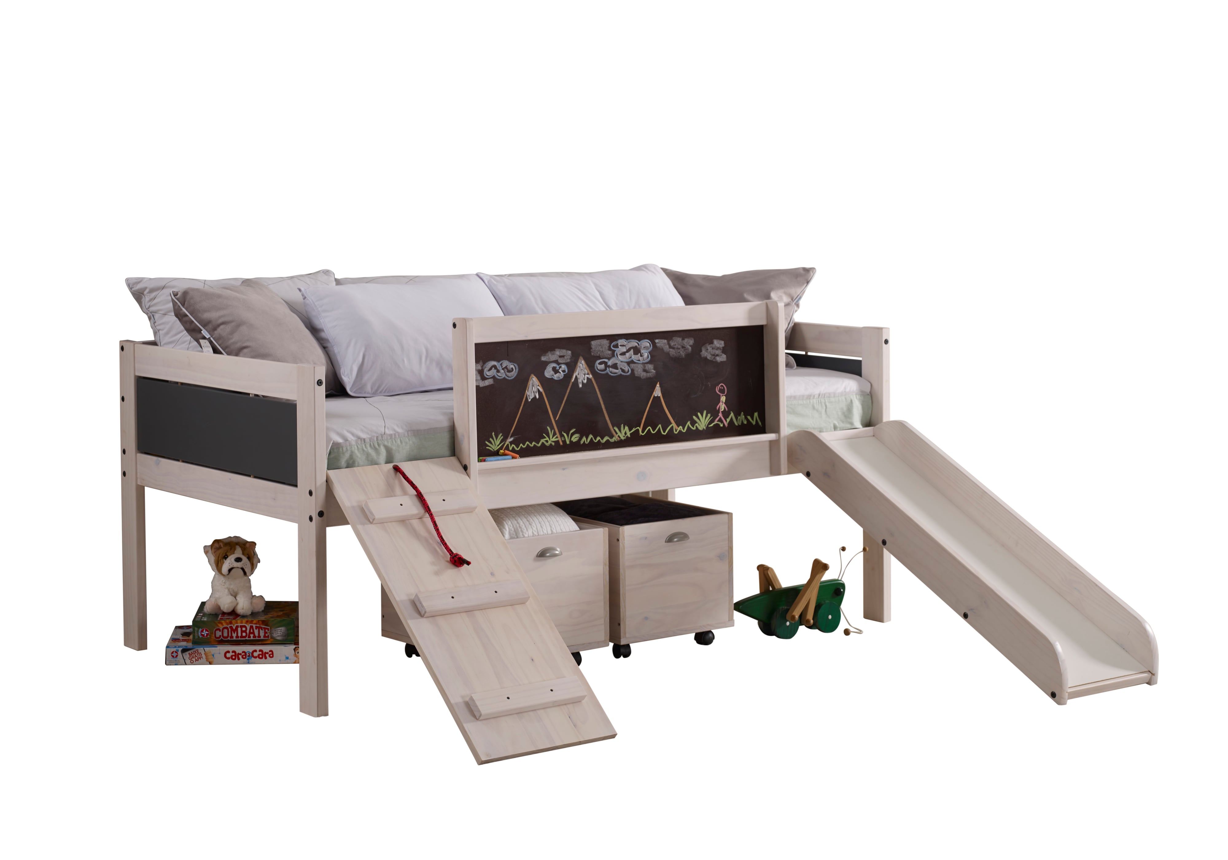 Twin Play Loft w/Toy Boxes