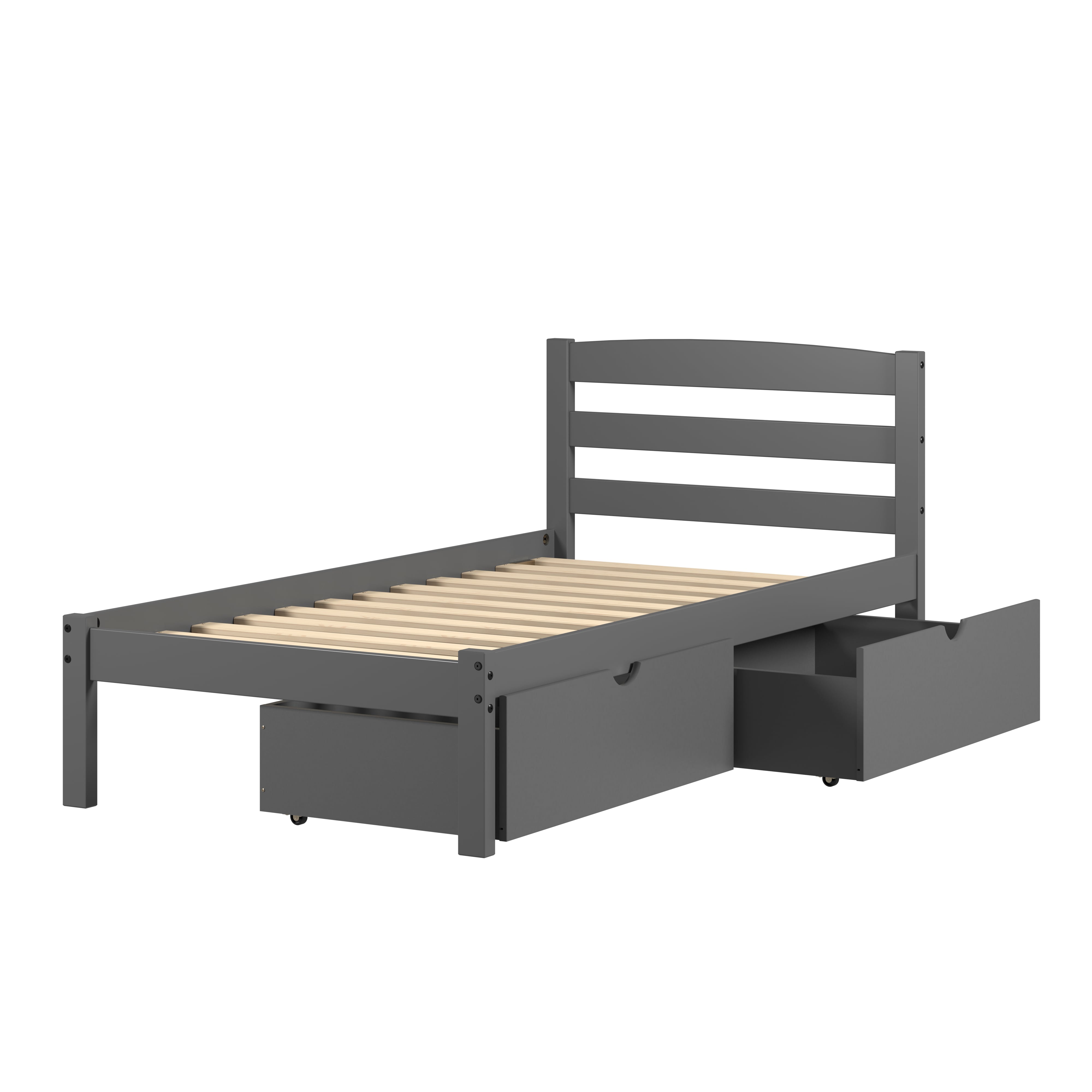 Twin Bed with Under Bed Drawers