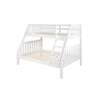 Twin/Full Mission Bunk Bed White